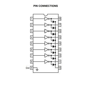 ULN2803APG (8 Channel Darlington Driver) - Circuit Electronics