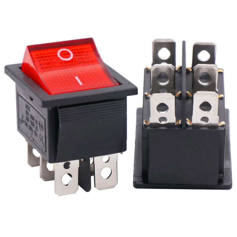 ON/OFF AC switch 6 pins KCD4 250V/15A - Circuit Electronics